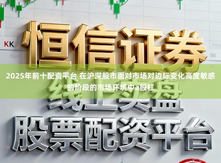2025年前十配资平台 在沪深股市面对市场对边际变化高度敏感的阶段的市场环境中a股杠